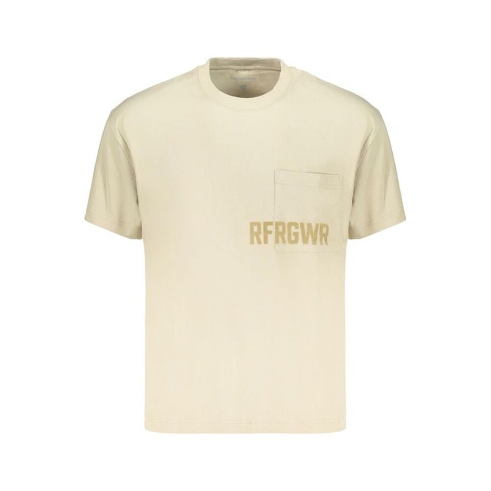 Refrigiwear Beige Cotton Mens Men's T-Shirt